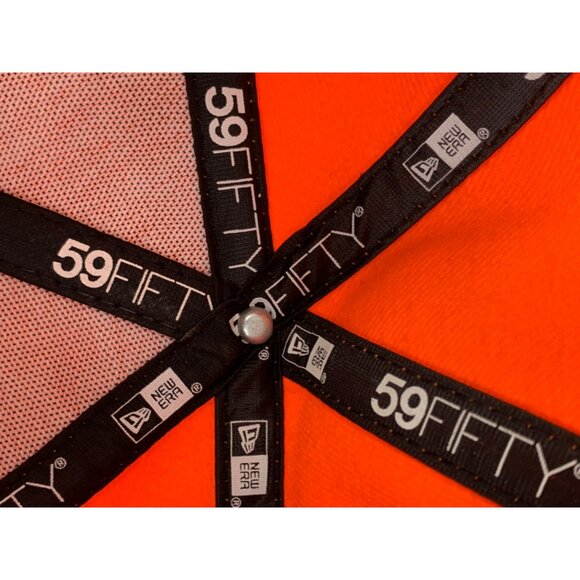 New Era Denver Broncos 59Fifty Fitted Hat Size 7 3/8 Orange NFL 7893 New 7893 - Picture 6 of 10